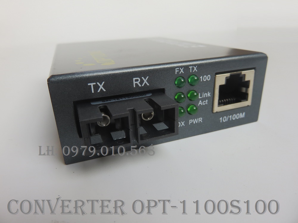 OPTONE Bộ chuyển đổi quang điên 2 sợi OPTONE - Converter Opt-1100S100 OPT-1100S100
